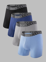 360° Mesh Cooling Men’s Boxer Briefs Moisture-Wicking 4 Pack