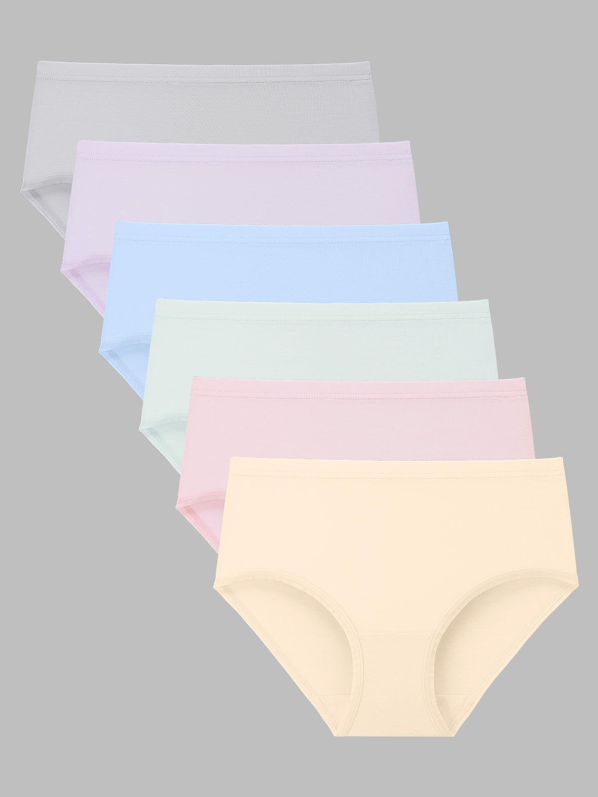 Breathable and Moisture-wicking Panties for Girl 6 Pack