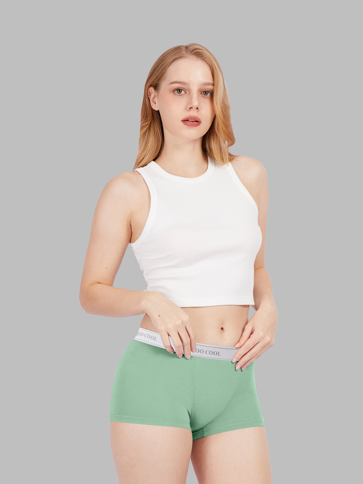 Bamboo Soft Stretch Women's Boxer Briefs Boyshorts 5 Pack