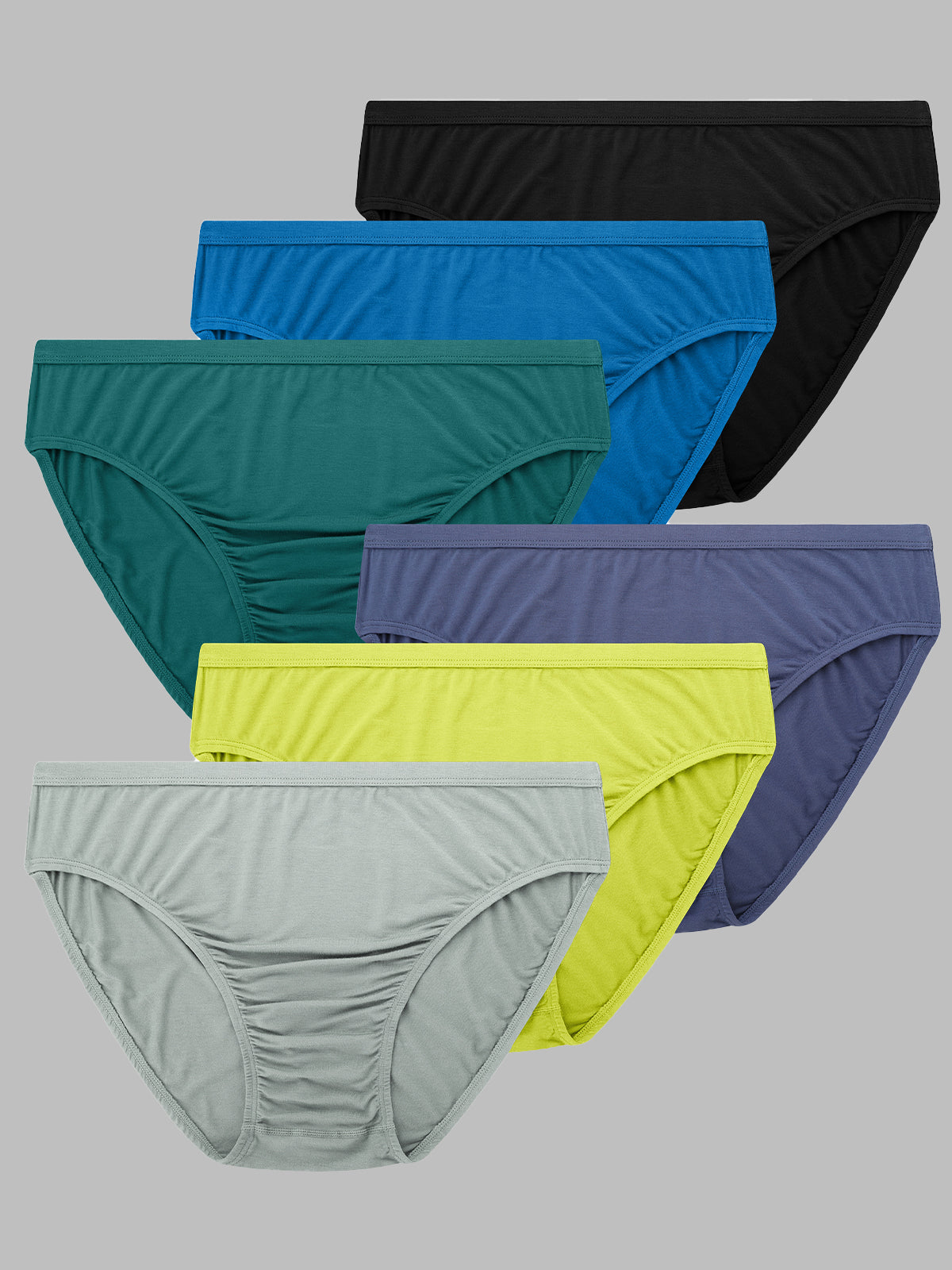 Tagless Contour Pouch Men’s Bikini Briefs 6 Pack