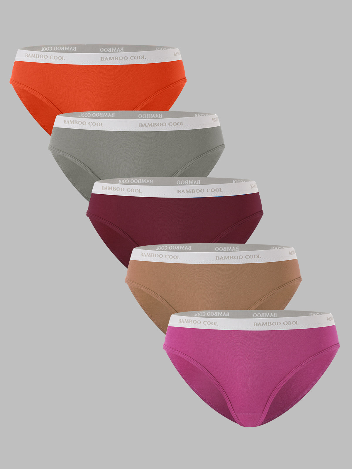 High Cut Women's Bikini Panties 5 Pack