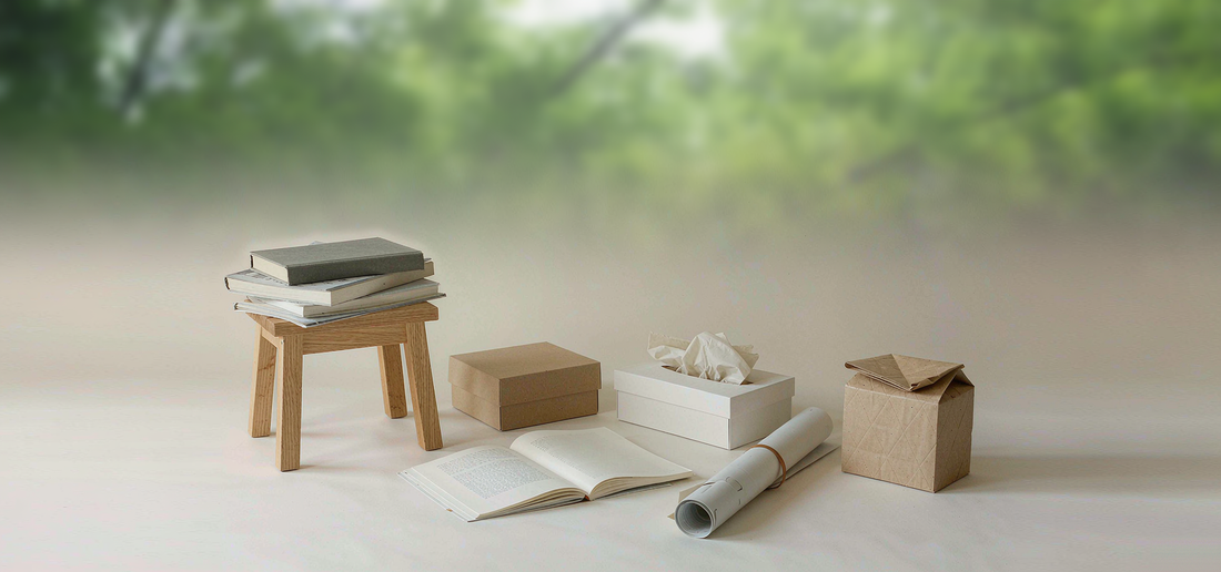 Various daily-use products made from forest-derived materials