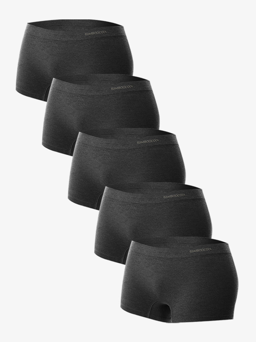 Seamless Women's Boyshort Black 5 Pack