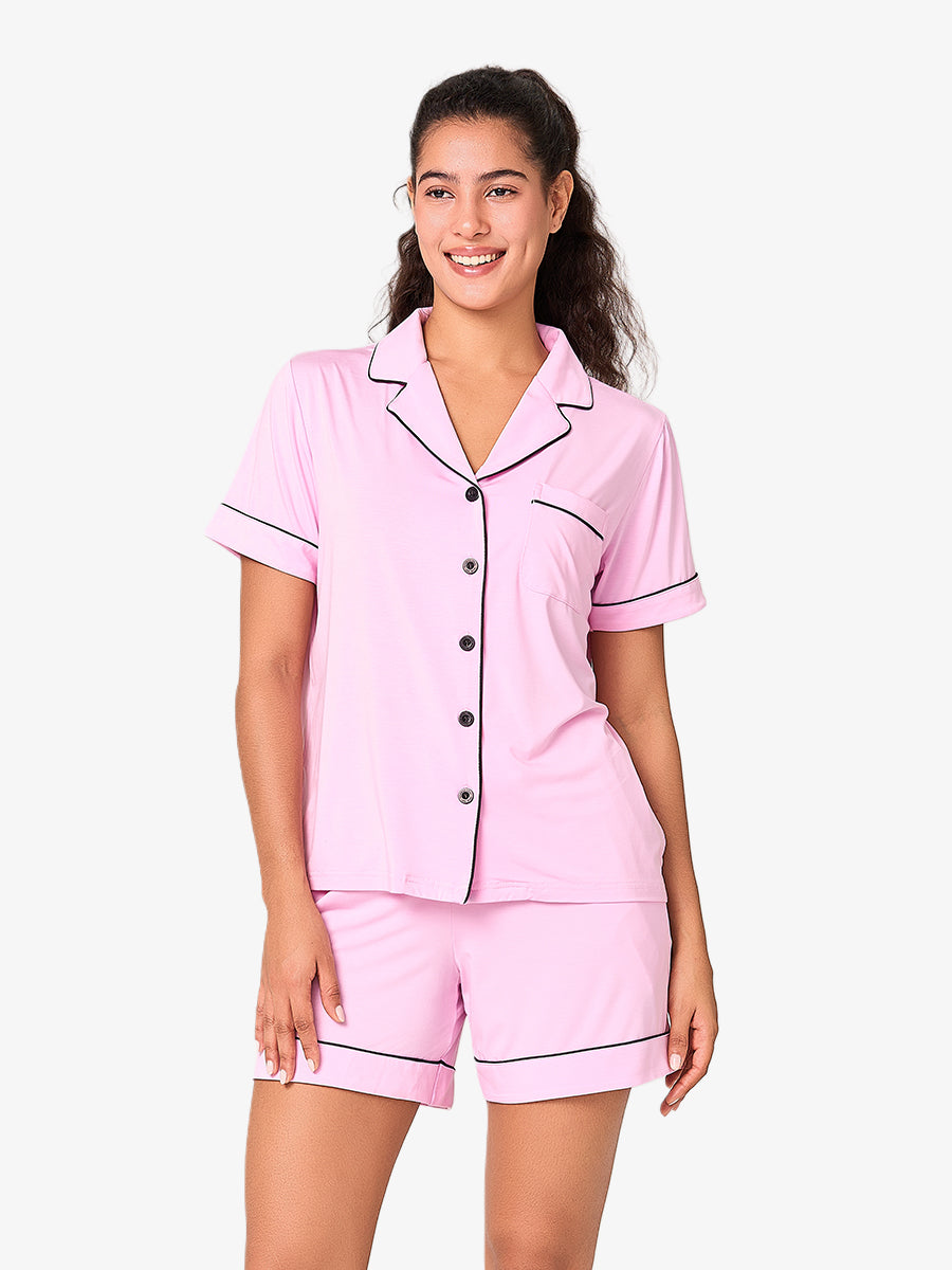 Women's Pajama Sets Shorts Sleeve Pj