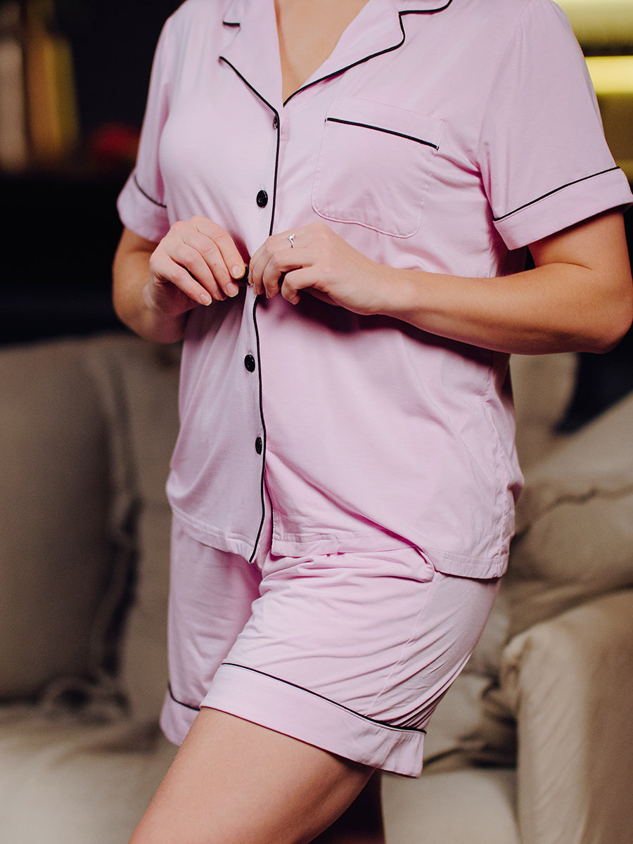 Women's Pajama Sets Shorts Sleeve Pj