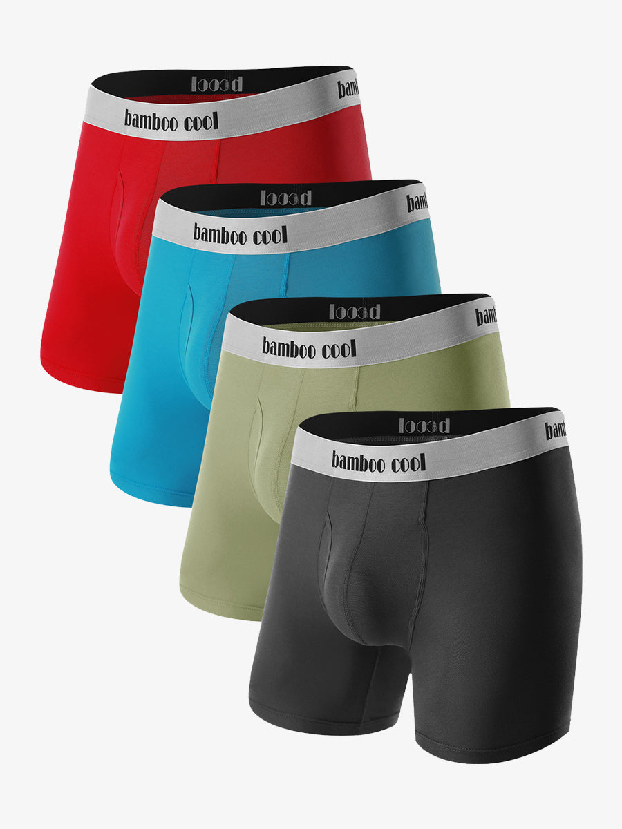 Men's Boxer Briefs No Ride-Up 4 Pack