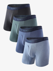 Men's Boxer Briefs with Fly 4 Pack