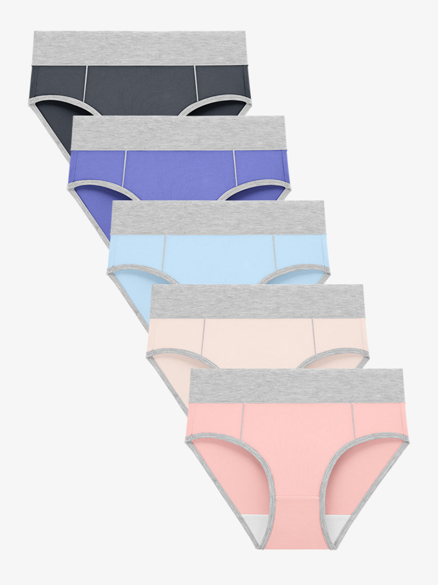 Women's High Waisted Briefs 5 Pack