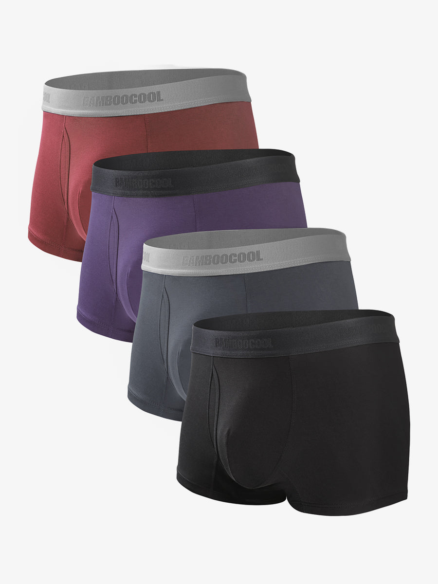 Men's Bamboo Underwear Trunk 4 Pack