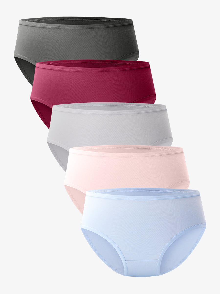 Breathable Hipster Ladies Panties 5 Pack