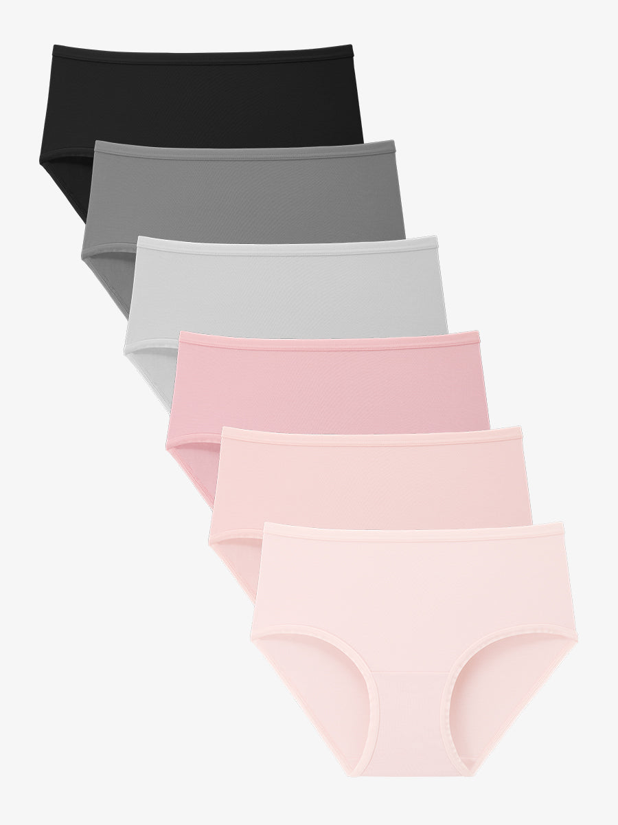 Girls Bamboo Soft Kids Panties Briefs 6 Pack