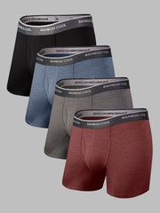 Soft Breathable Men’s Boxer Briefs Stretch Comfort 4 or 7 Pack