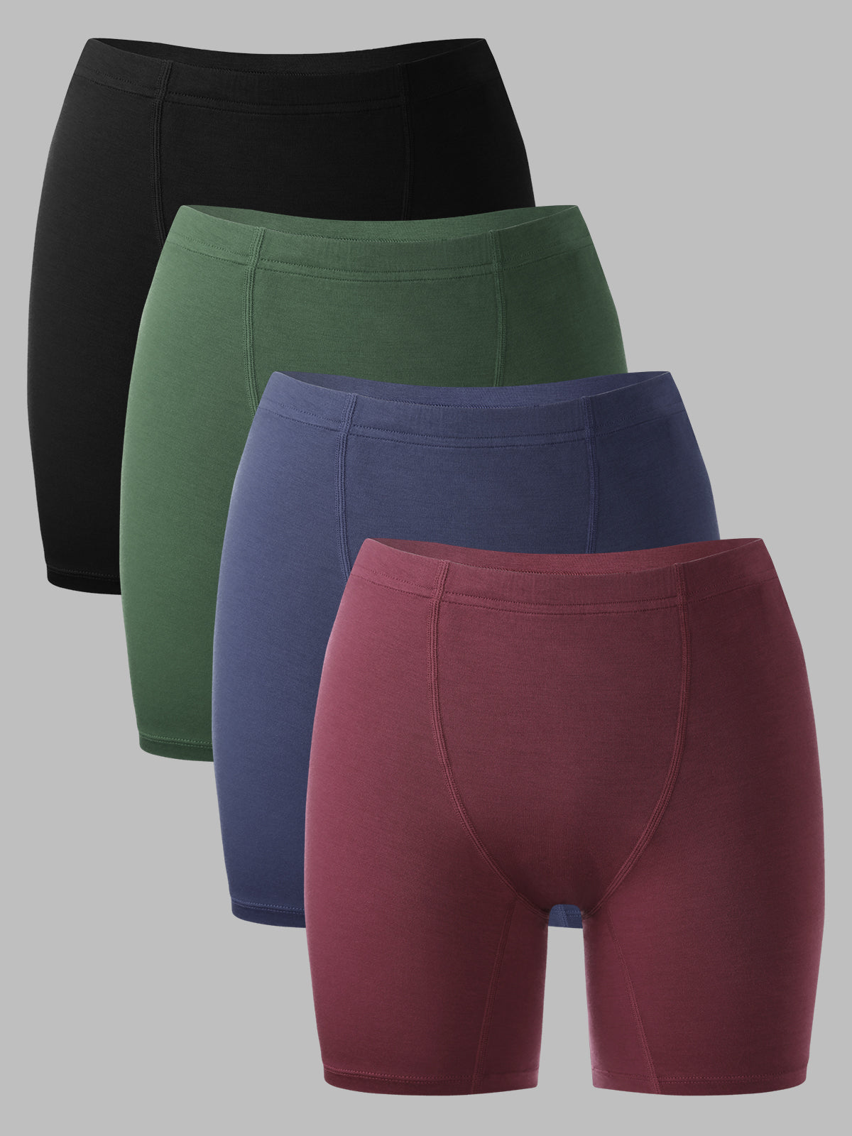 Women's Boxer Briefs Soft Stretch Boy Shorts 4 Packs