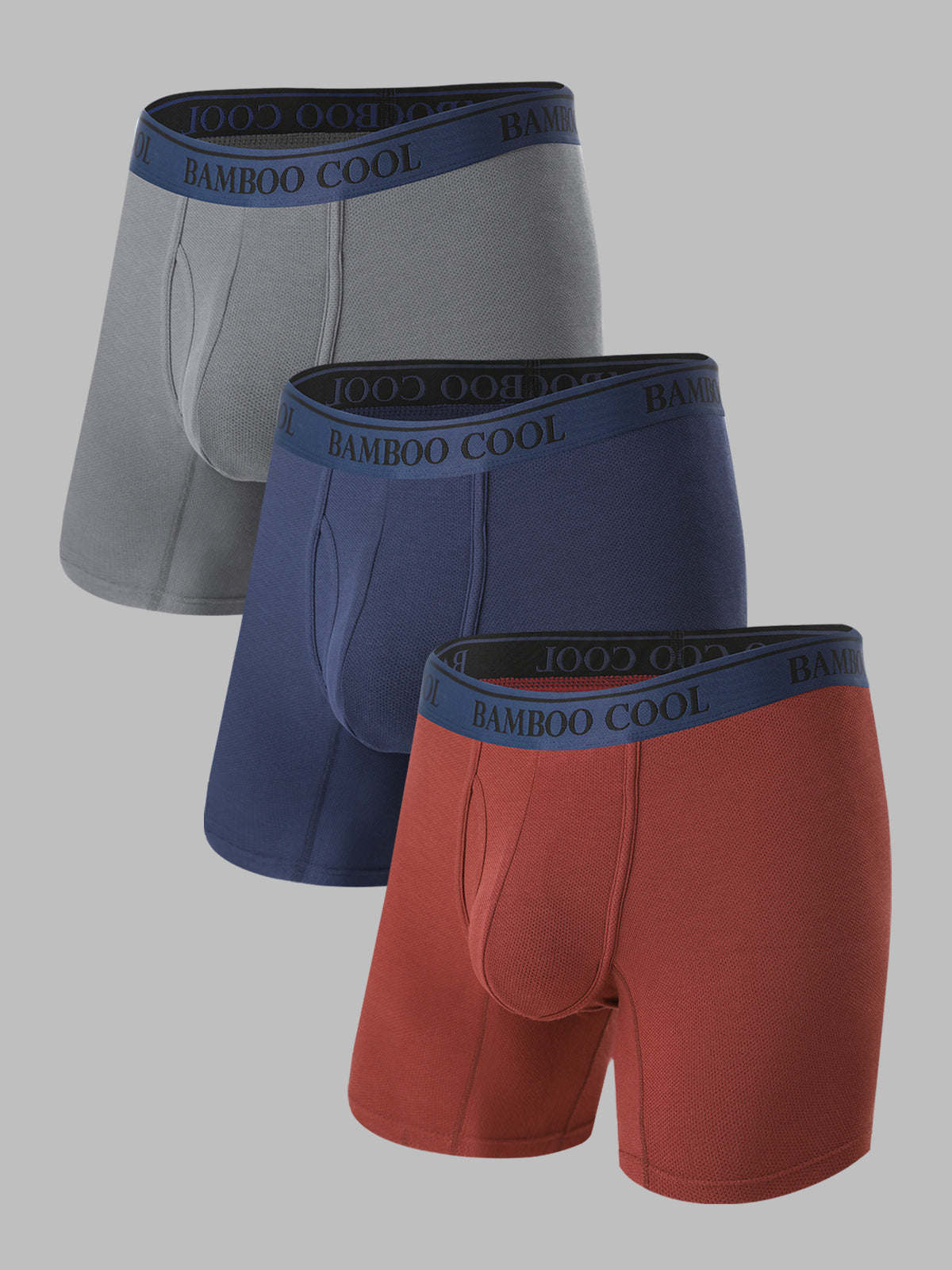 360° Mesh Cooling Men’s Boxer Briefs Moisture-Wicking 3 Pack