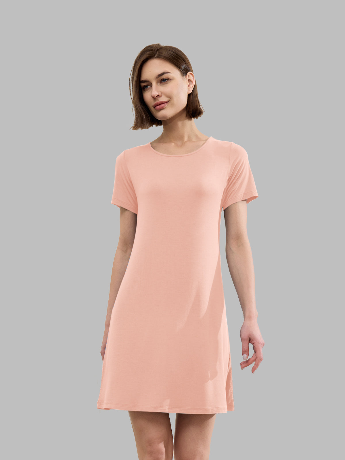 Soft Nightgown Women's Short Sleeve Sleep Dress