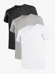 Men's V Neck Undershirts 3 Pack