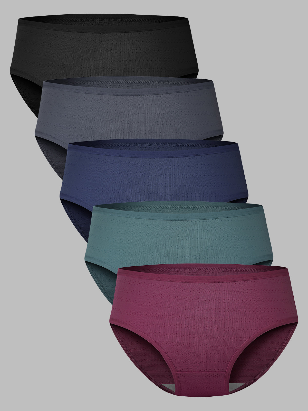 Moisture-Wicking Mesh Women's Briefs Soft & Lightweight 5-Pack