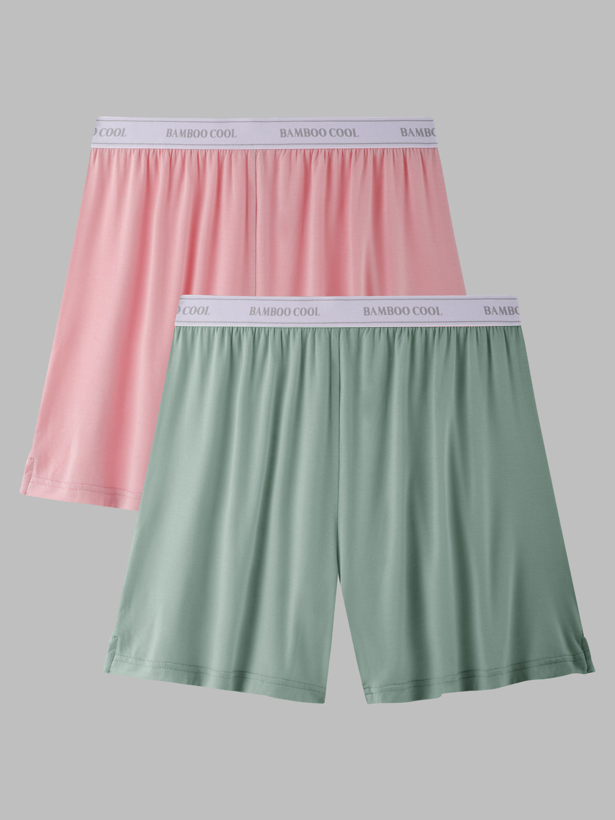 Cozy Women's Pajama Shorts with Elastic Waistband 2 Pack