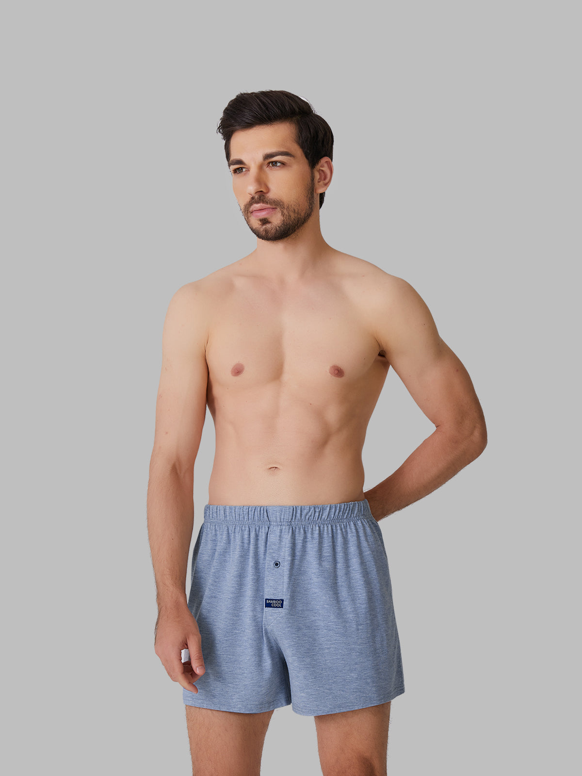 Classic Relaxed-Fit Men’s Boxer Shorts Stretch Bamboo 5 Pack