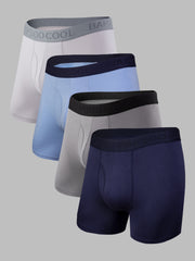 Soft Cool with 3D Pouch Men's Boxer Briefs 4 Pack