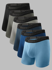 Lightweight Comfort Soft Moisture-Wicking Men's Boxer Briefs 3 or 6 Pack