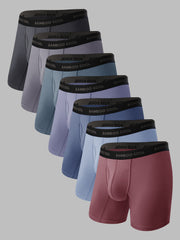 Ultra Soft Men’s Boxer Briefs Moisture-Wicking with Fly 7 pack