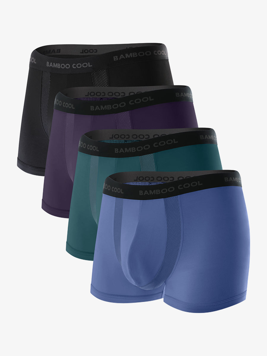 Men's Trunks with U-Mesh Vent 4 Pack