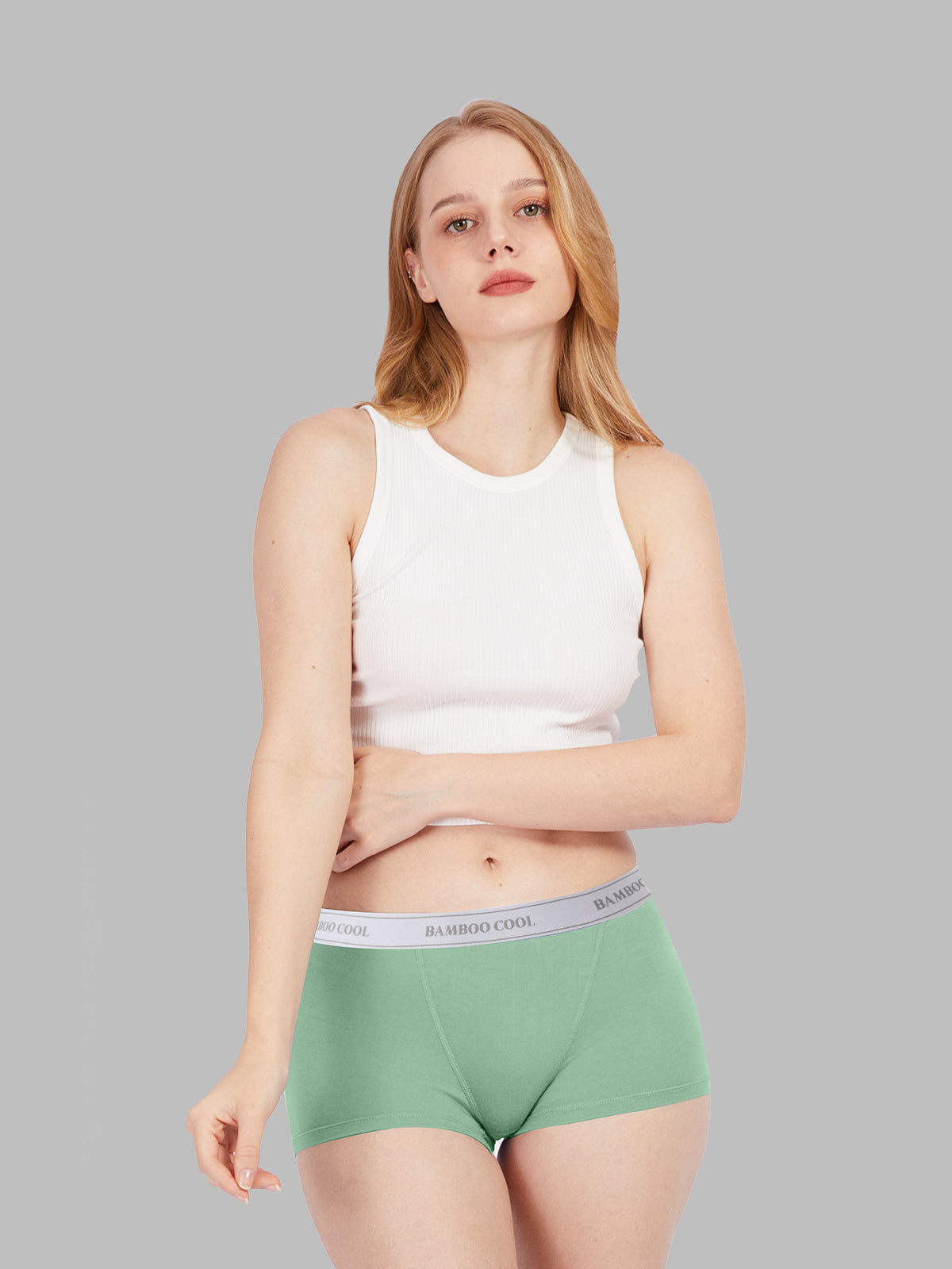 Bamboo Soft Stretch Women's Boxer Briefs Boyshorts 5 Pack
