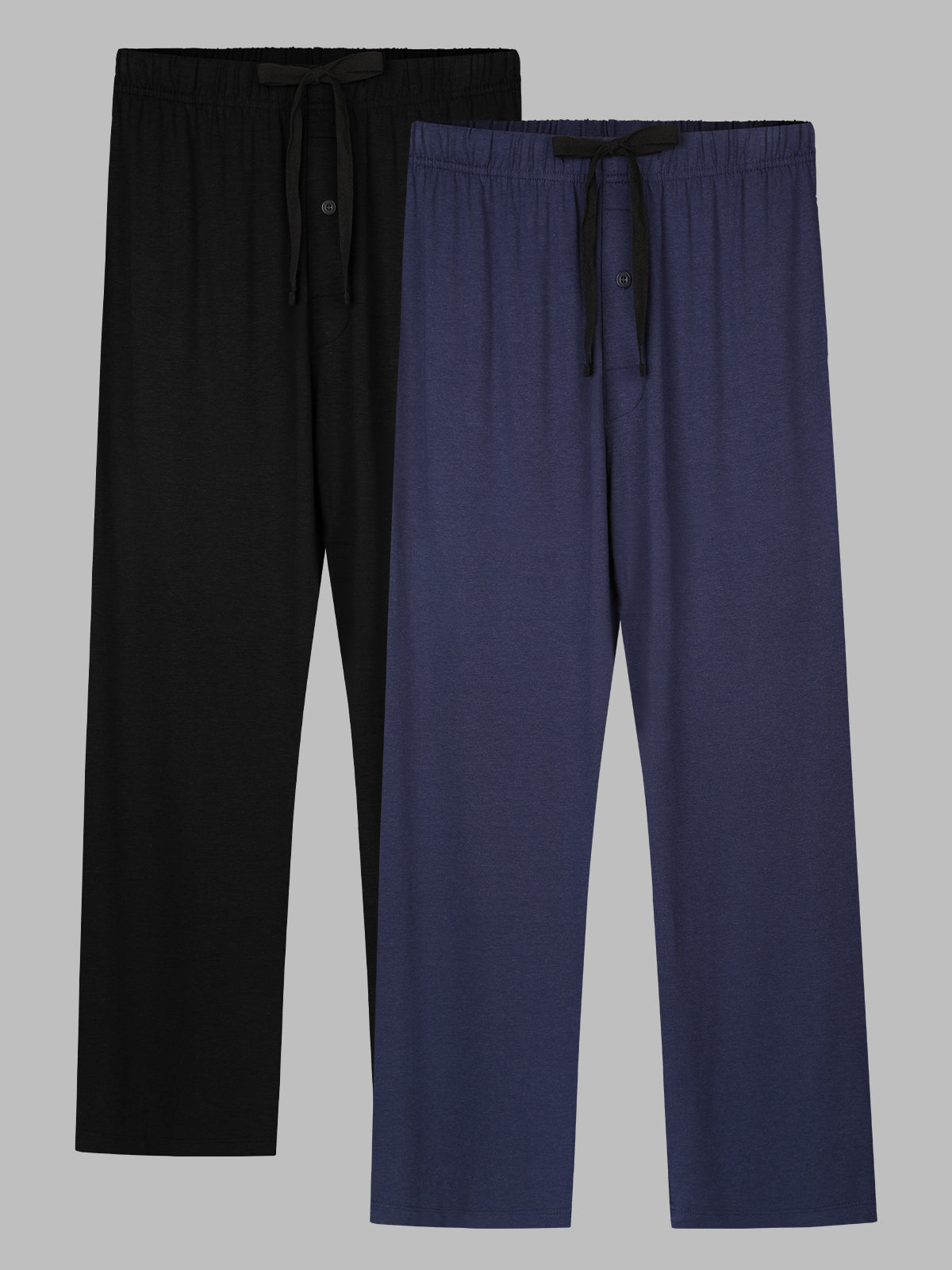 Men’s Pajama Pants Comfy Sleep Lounge Bottoms with Pockets 2 Pack