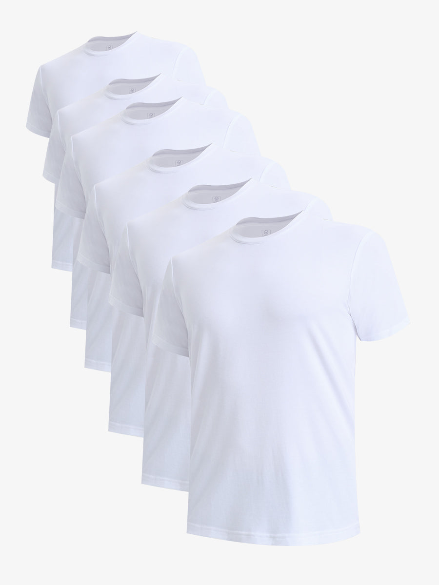 Men's Breathable Crewneck Undershirts 6 Pack