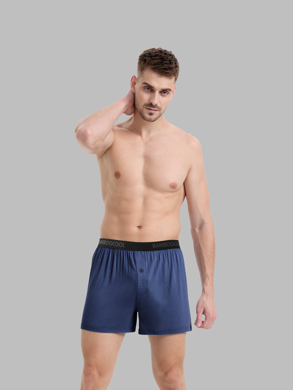 Soft Stretch Men’s Boxer Shorts Knit Casual Fit 3 Pack