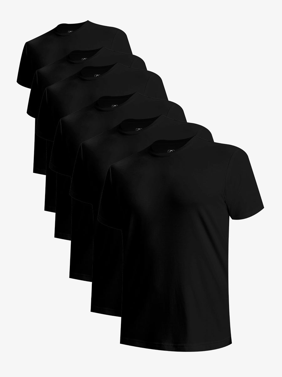 Men's Breathable Crewneck Undershirts 6 Pack