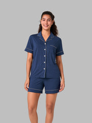 Soft Women's Pajama Sets with Shorts Sleeve Loose Fit