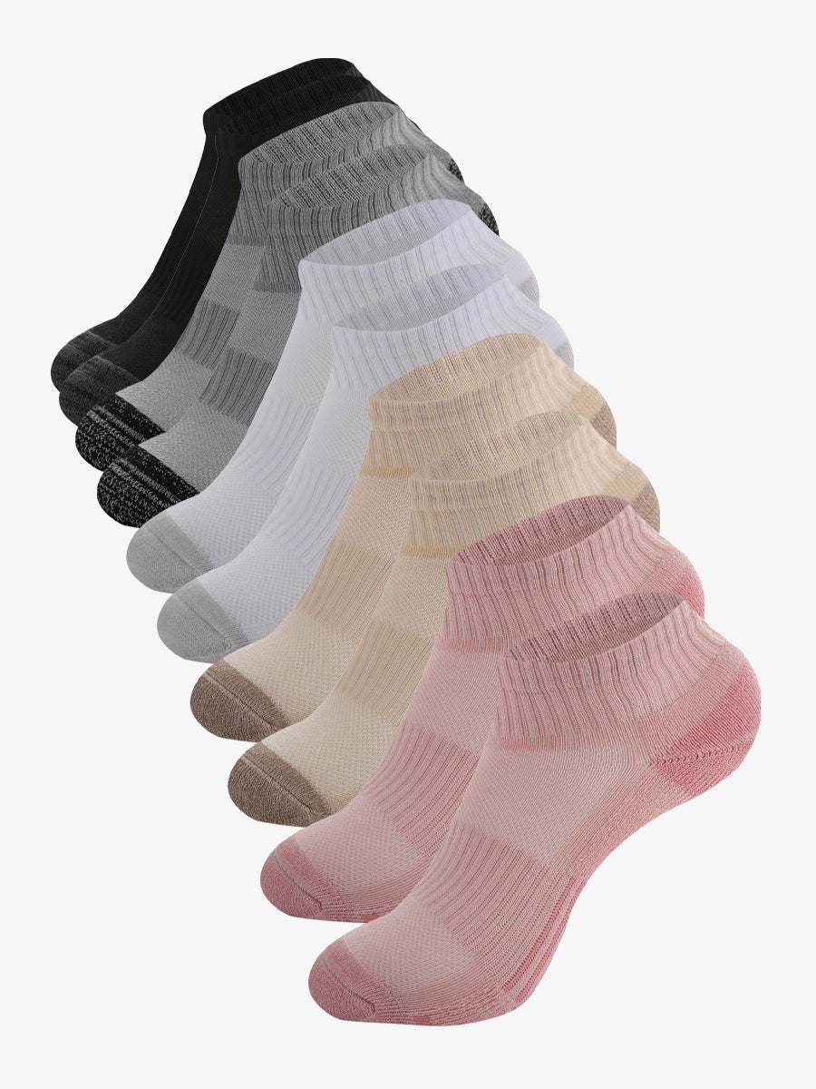 Womens Athletic Ankle Socks 5 Pairs