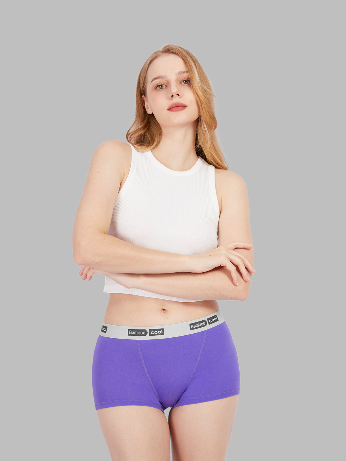 Soft Stretch Women's Bamboo Boy Shorts 5 Pack