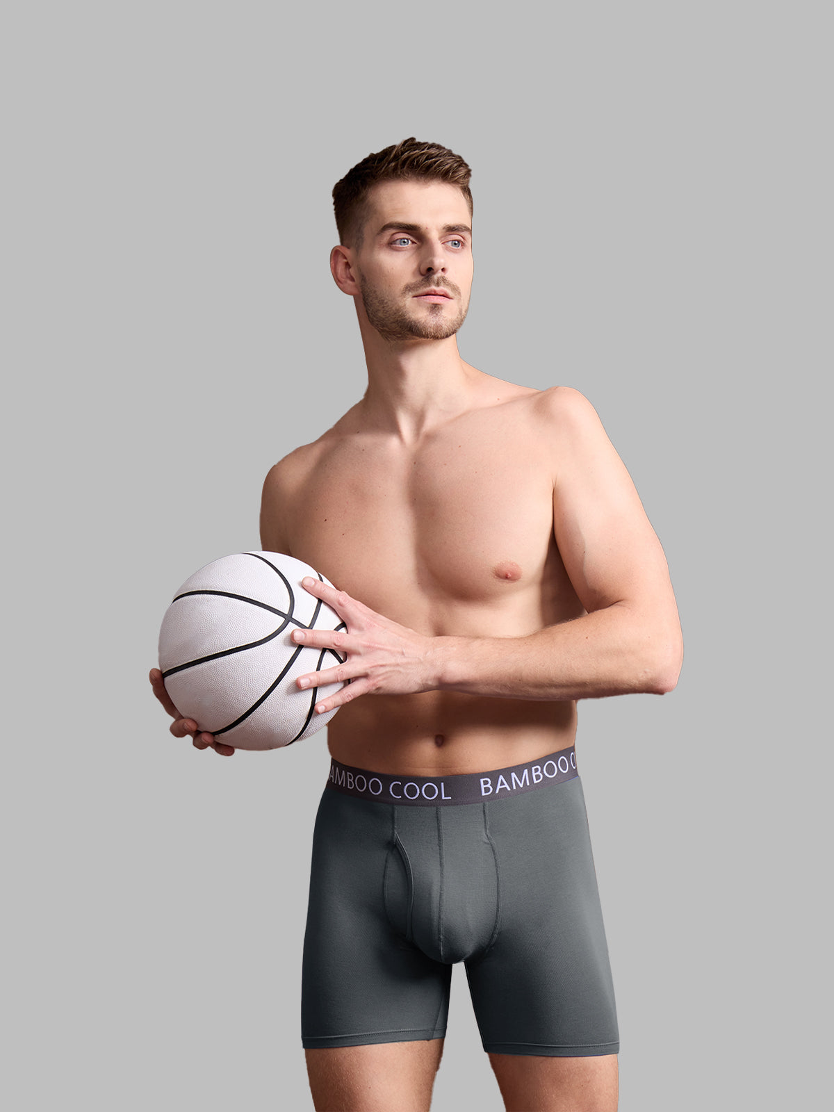 Ultra Soft Men’s Boxer Briefs Moisture-Wicking with Fly 7 pack