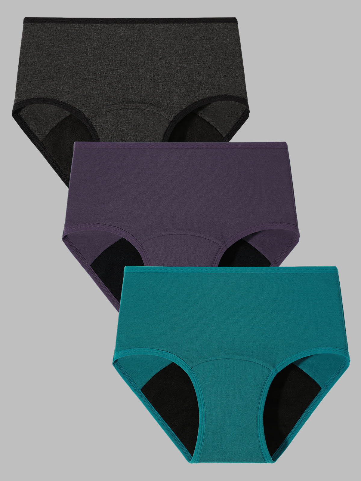 High Waisted Leakproof Women's Period Underwear 3 Pack