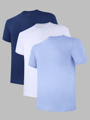 Moisture-Wicking Men's Stretch Crewneck T-Shirts 3 Pack