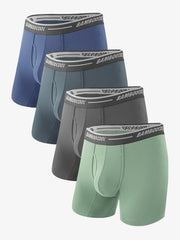 Soft Mens Boxer Briefs 4 Pack