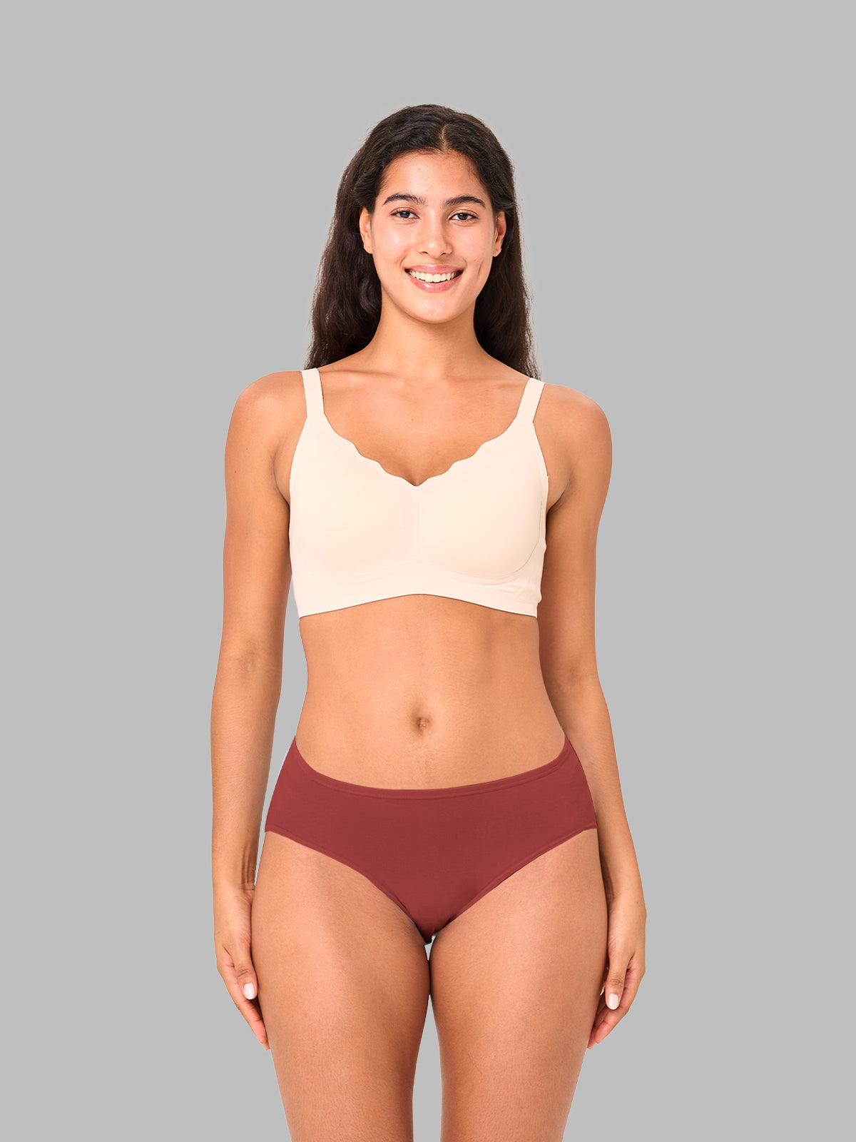 Soft Mid Waist Women's Brief Moisture Wicking Panties 5-Pack