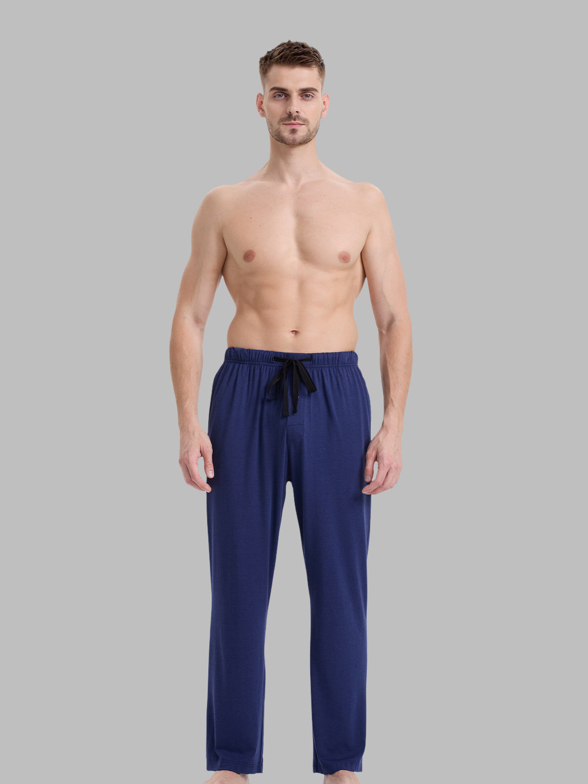 Men’s Pajama Pants Comfy Sleep Lounge Bottoms with Pockets 2 Pack