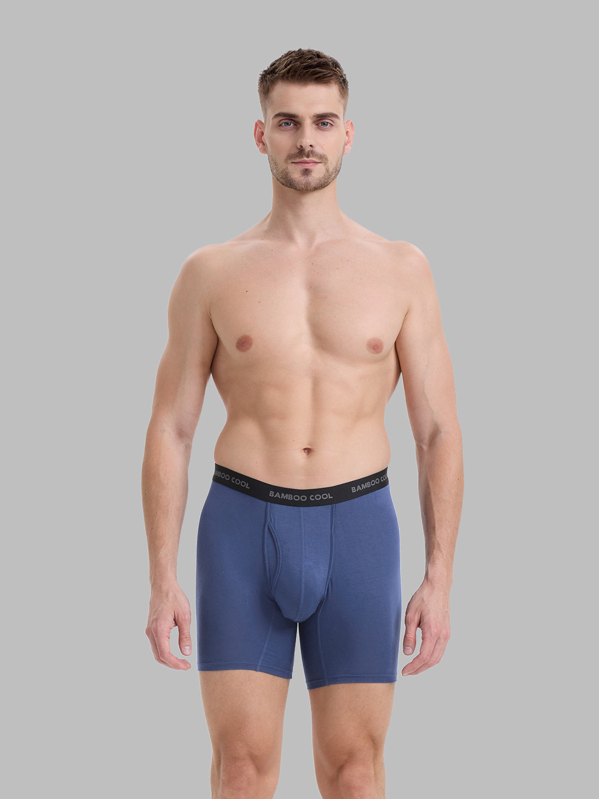 Ultra Soft Men’s Boxer Briefs Moisture-Wicking with Fly 7 pack