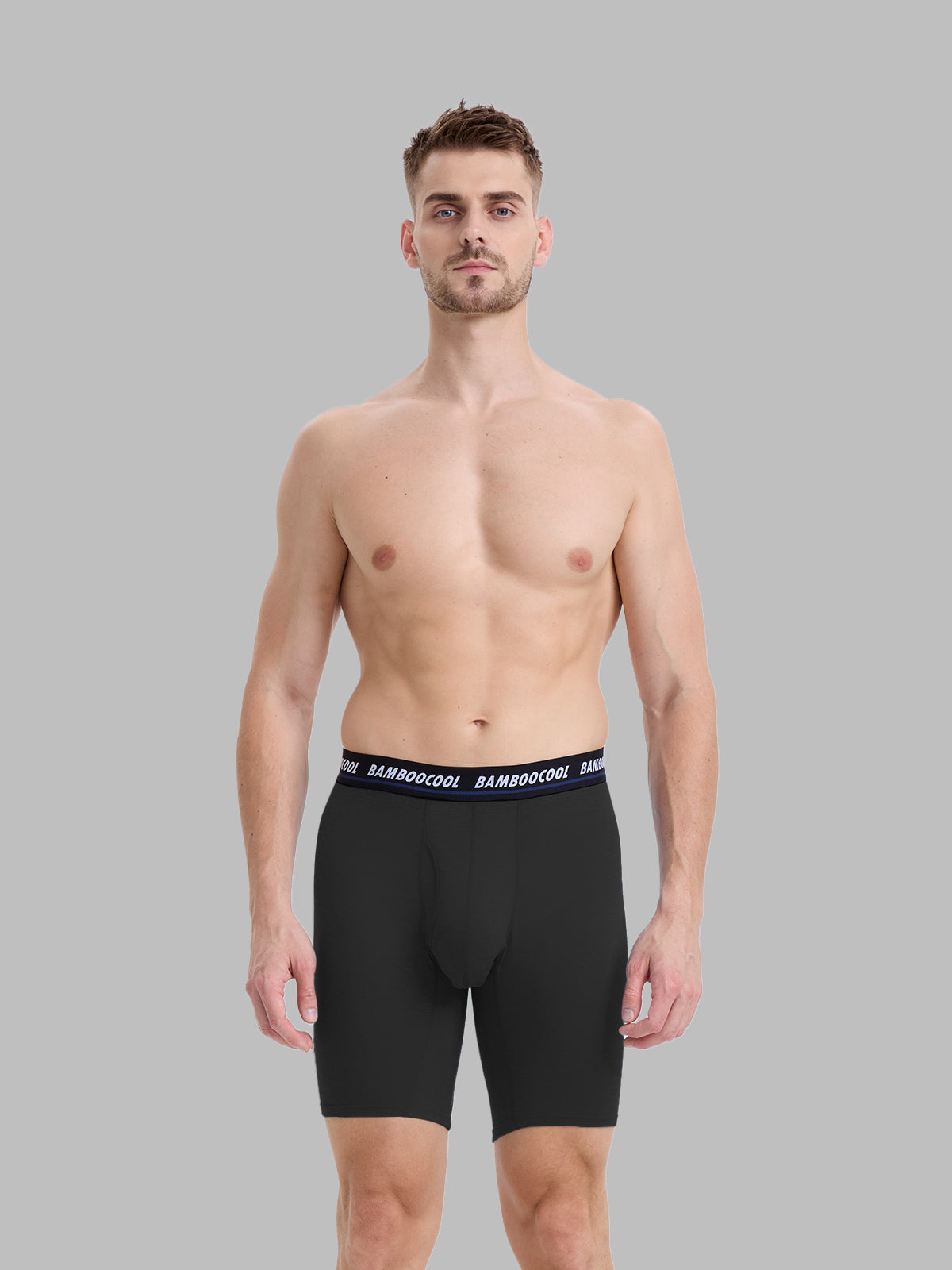 Men’s Long Boxer Briefs Performance Sports Underwear 3 or 5 pack
