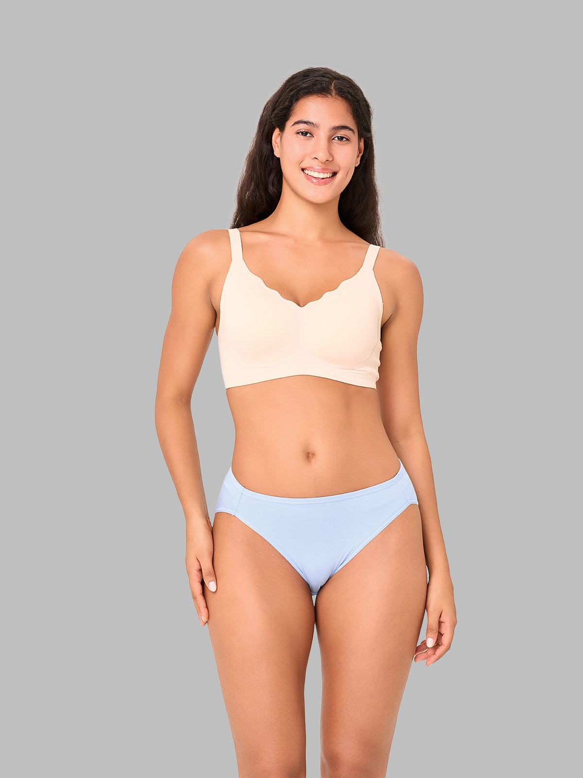 Breathable High Cut Women's Briefs Hipster Panties 5 Pack