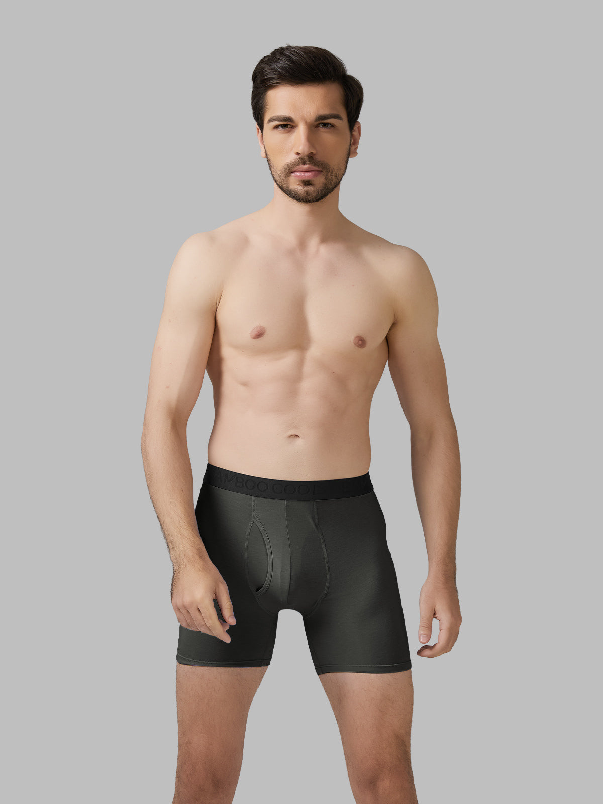 Breathable Moisture-Wicking with Fly Men's Boxer Briefs 7 Pack