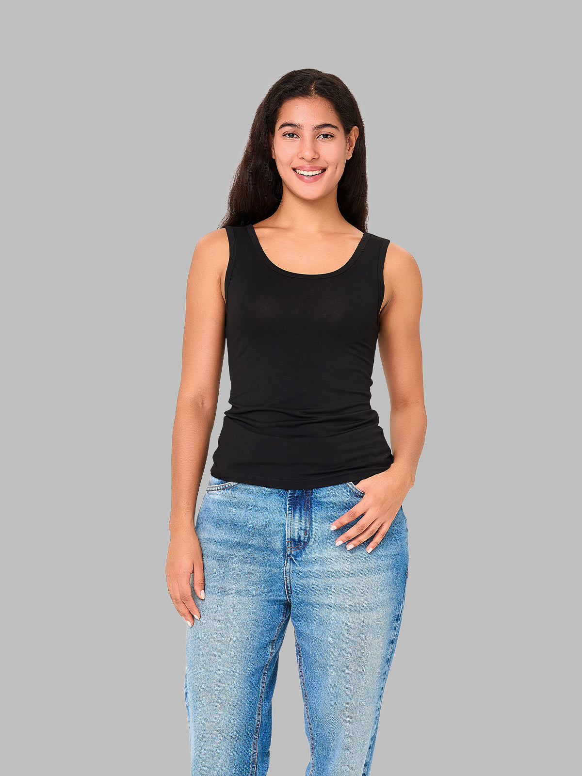 Breathable Women's Soft Lingerie Camisole Basic Tank 4 Pack