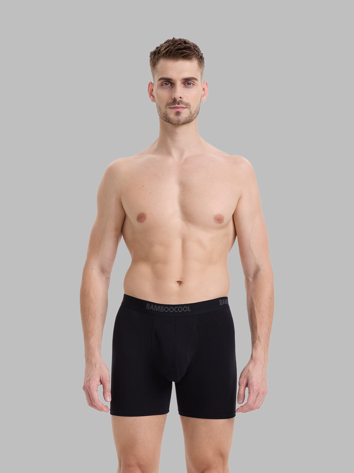 Breathable Moisture-Wicking with Fly Men's Boxer Briefs 7 Pack
