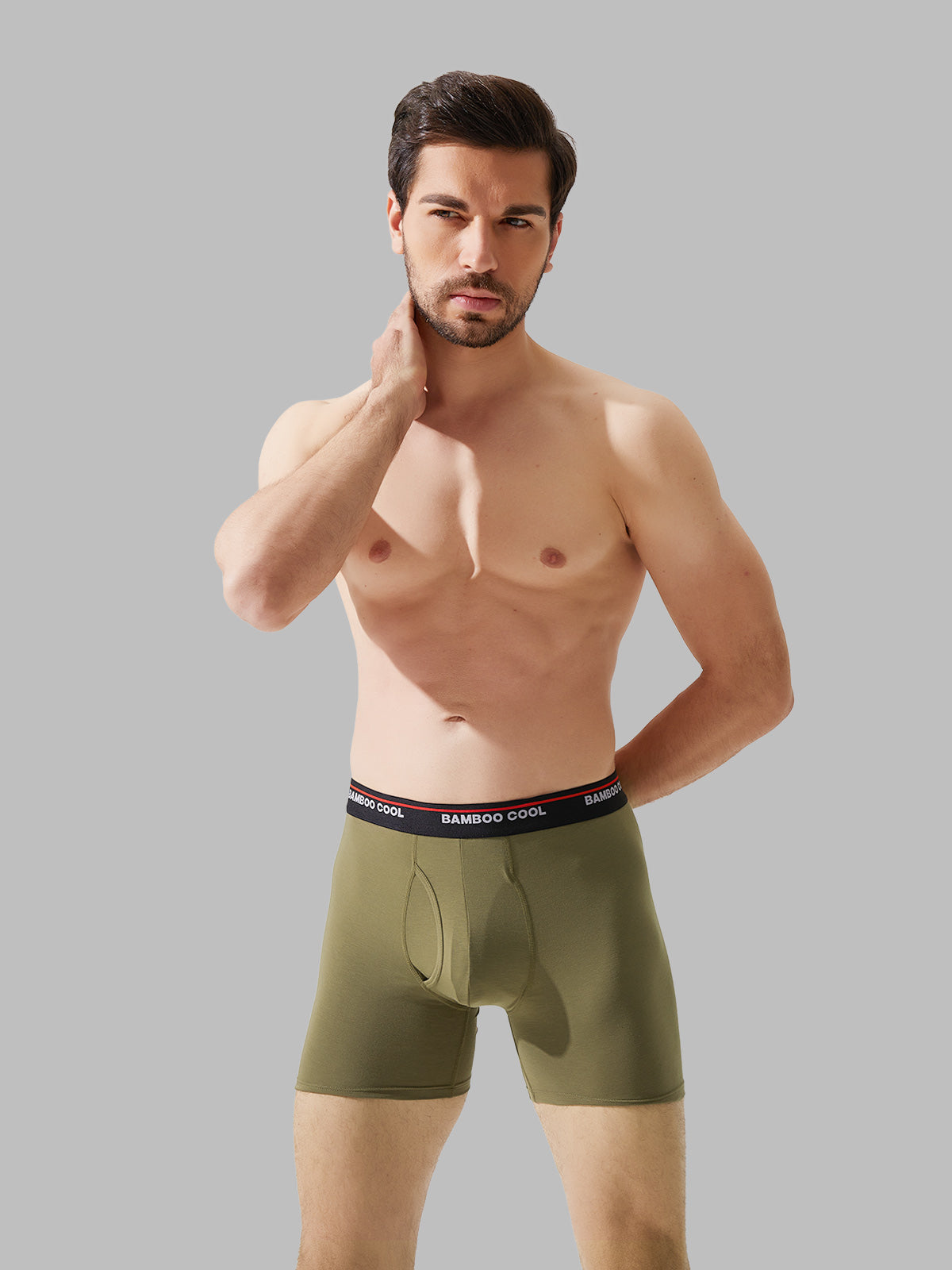 Comfortable Cool with Open Fly Pouch Men's Boxer Briefs 4 Pack