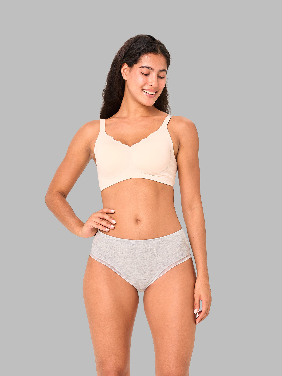 Stretchy Soft Lace  Women's Seamless Briefs Seamless 6 Pack