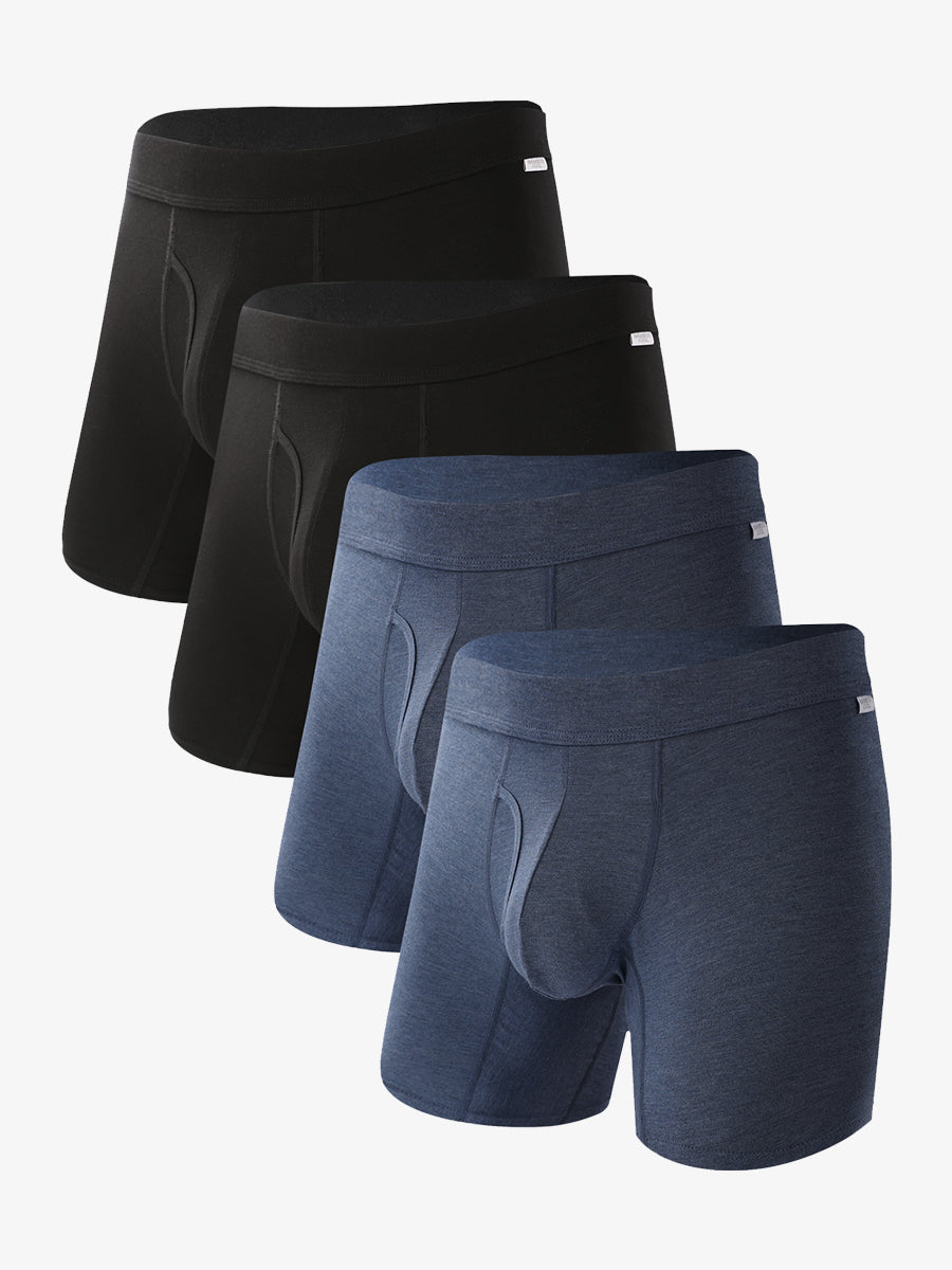 Men's Boxer Briefs For Cyclists 4 Pack